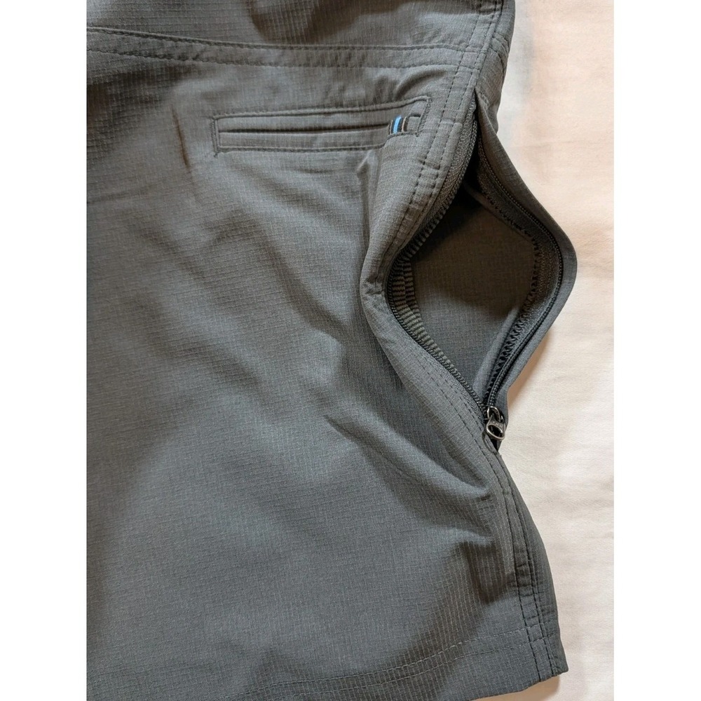 KUHL Silencr Kargo Shorts Mens 38 Gray Nylon Blend Outdoor Hiking Zipper Pockets - Picture 6 of 8